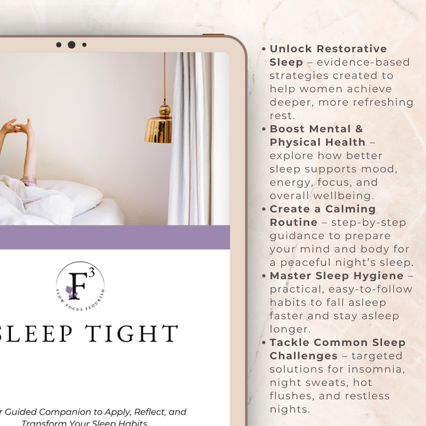 Sleep Tight Workbook: Companion to Rest & Renew
